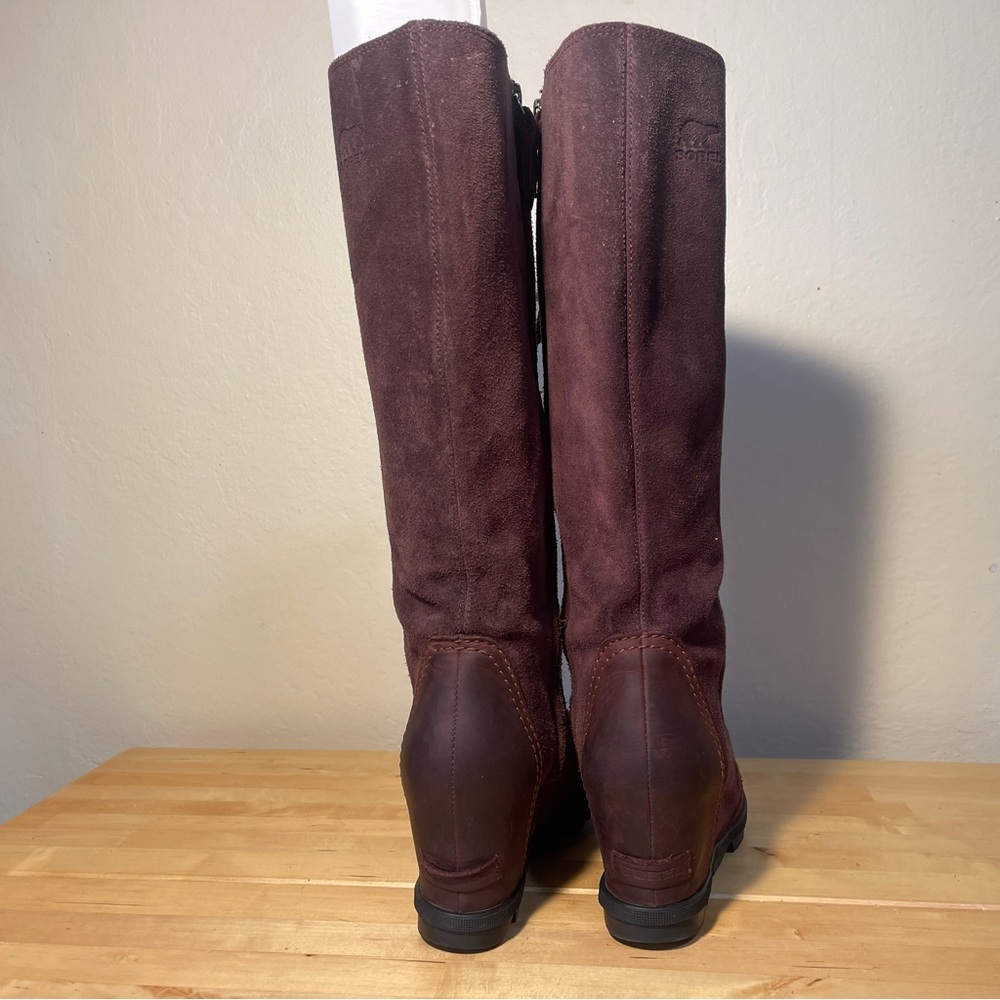Sorel, the Joan Wedge II Tall Waterproof Leather Boots - Picture 6 of 15